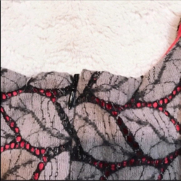 Esley Open Weave Knit Leaf Pattern Dress Size Medium - Picture 7 of 8